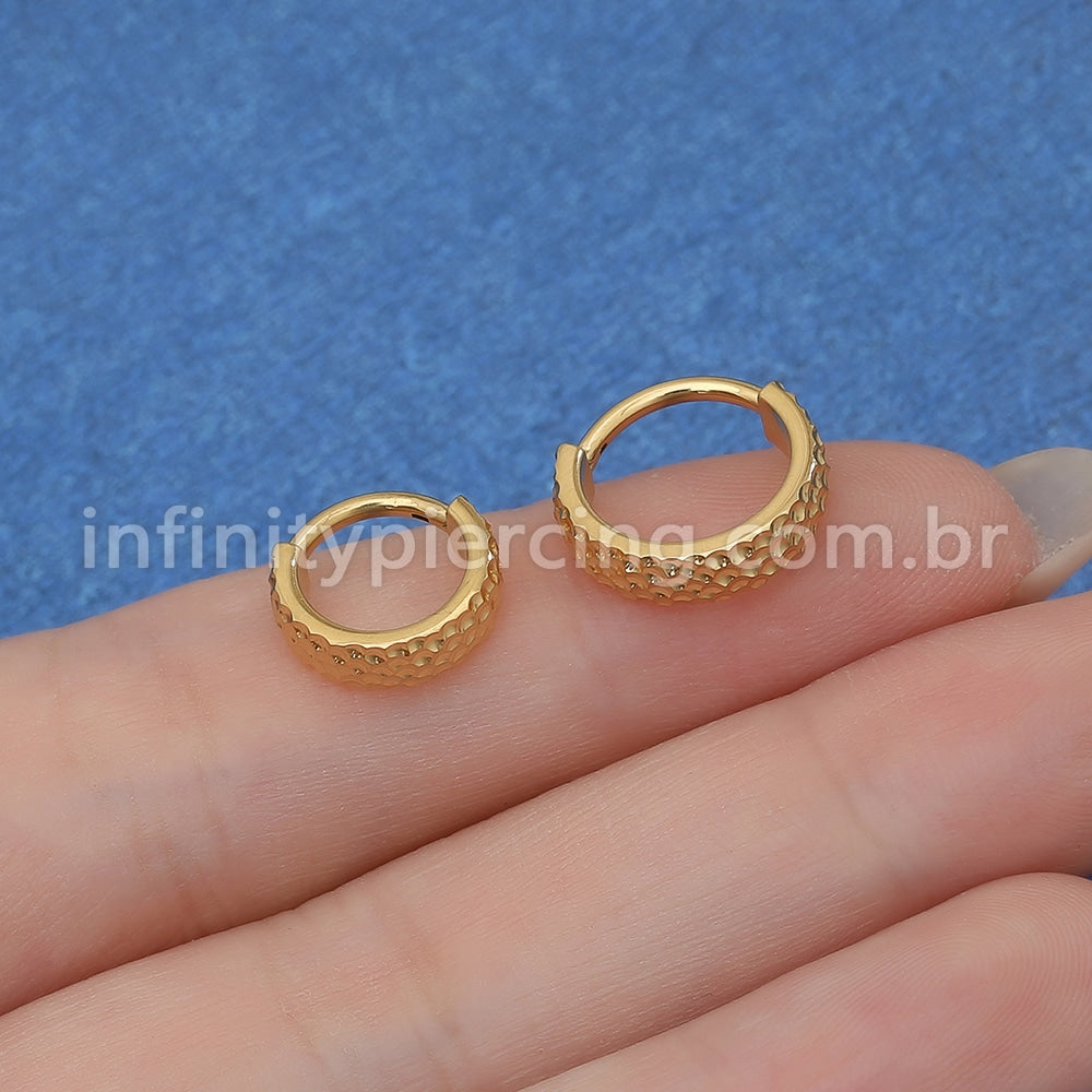 Piercing Argola Titânio Segmento Articulado Detalhado