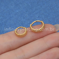 Piercing Argola Titânio Segmento Articulado Detalhado