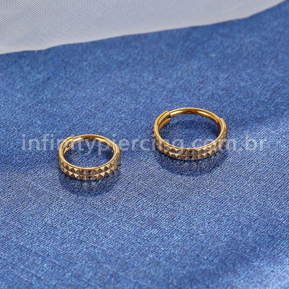 Piercing Argola Aço Cirúrgico Segmento Articulado Detalhes