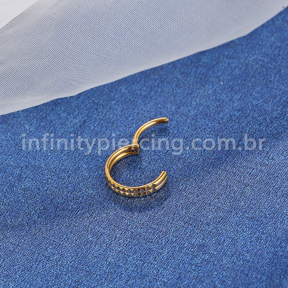 Piercing Argola Aço Cirúrgico Segmento Articulado Detalhes