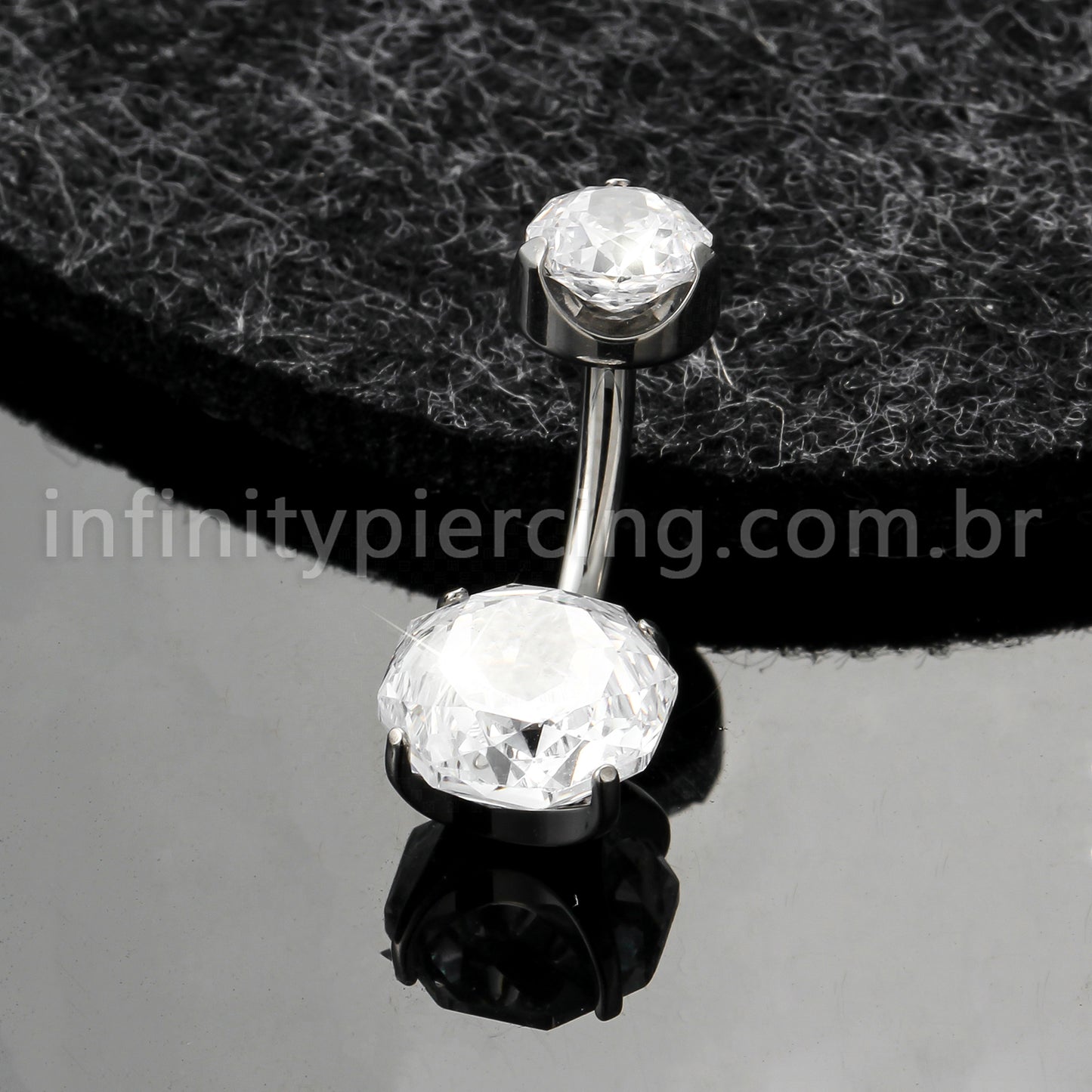 Piercing Banana Titânio Zircônia