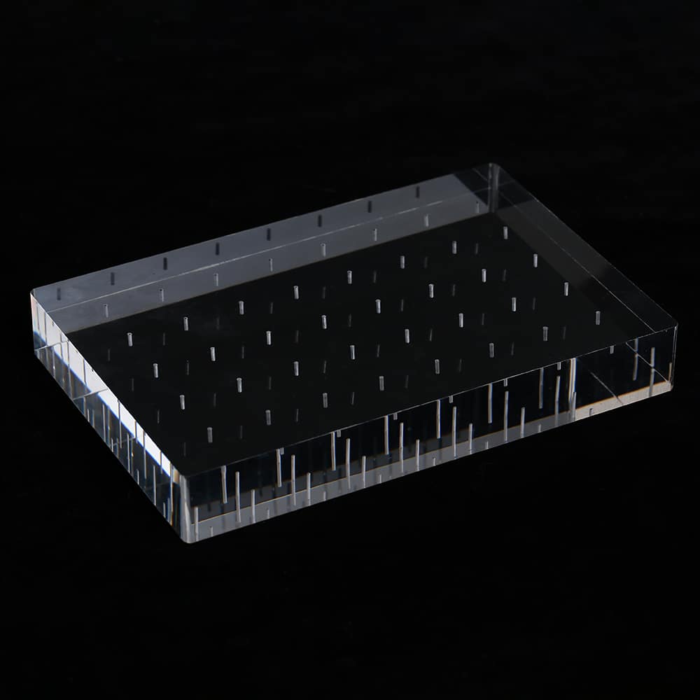 Expositor Acrílico Para Topo De Piercing P/ 40 Peças 18X12X2,5 CM (cópia)