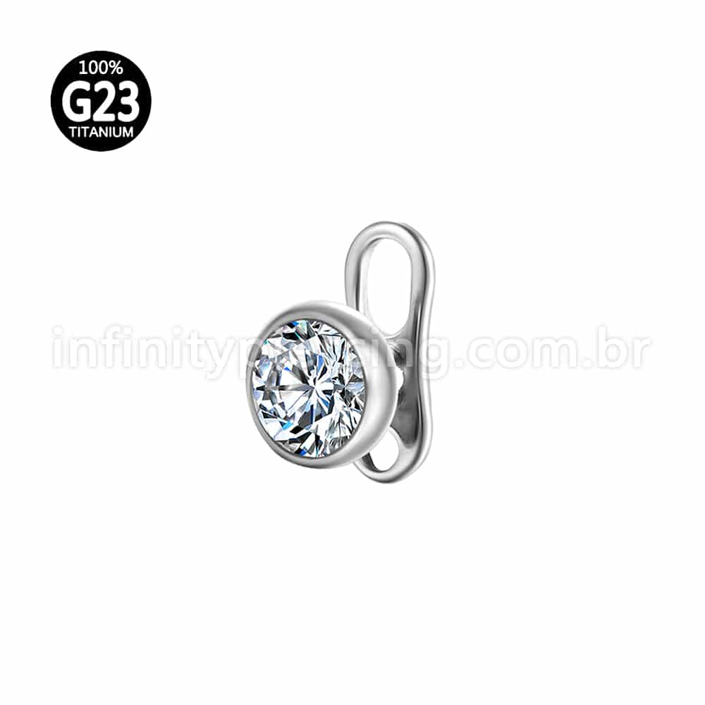 Piercing Microdermal Titânio Swarovski