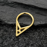 Piercing Argola Titânio Com Detalhes