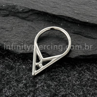 Piercing Argola Titânio Com Detalhes