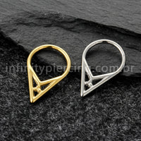 Piercing Argola Titânio Com Detalhes