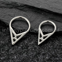 Piercing Argola Titânio Com Detalhes