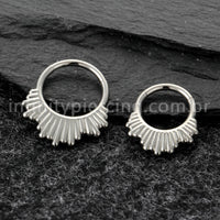 Piercing Argola Titânio Com Detalhes