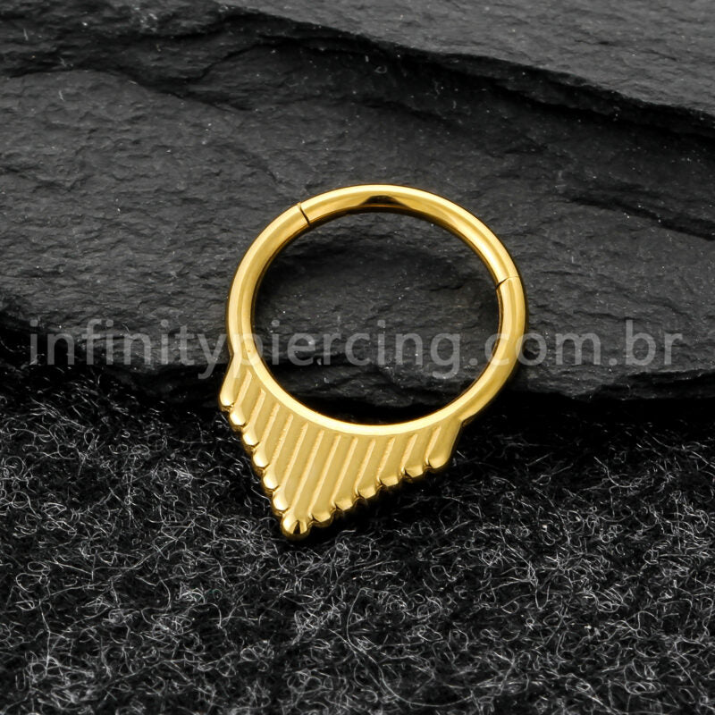 Piercing Argola Titânio Detalhado