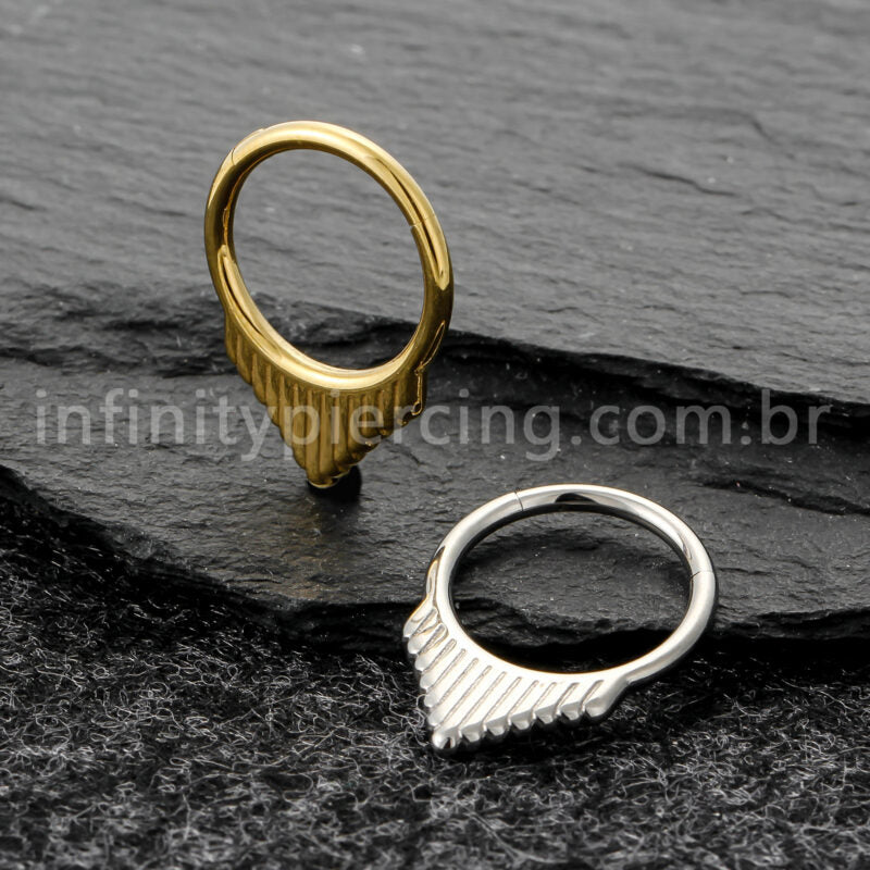 Piercing Argola Titânio Detalhado