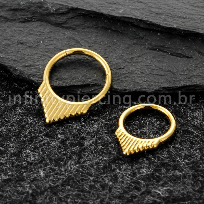 Piercing Argola Titânio Detalhado
