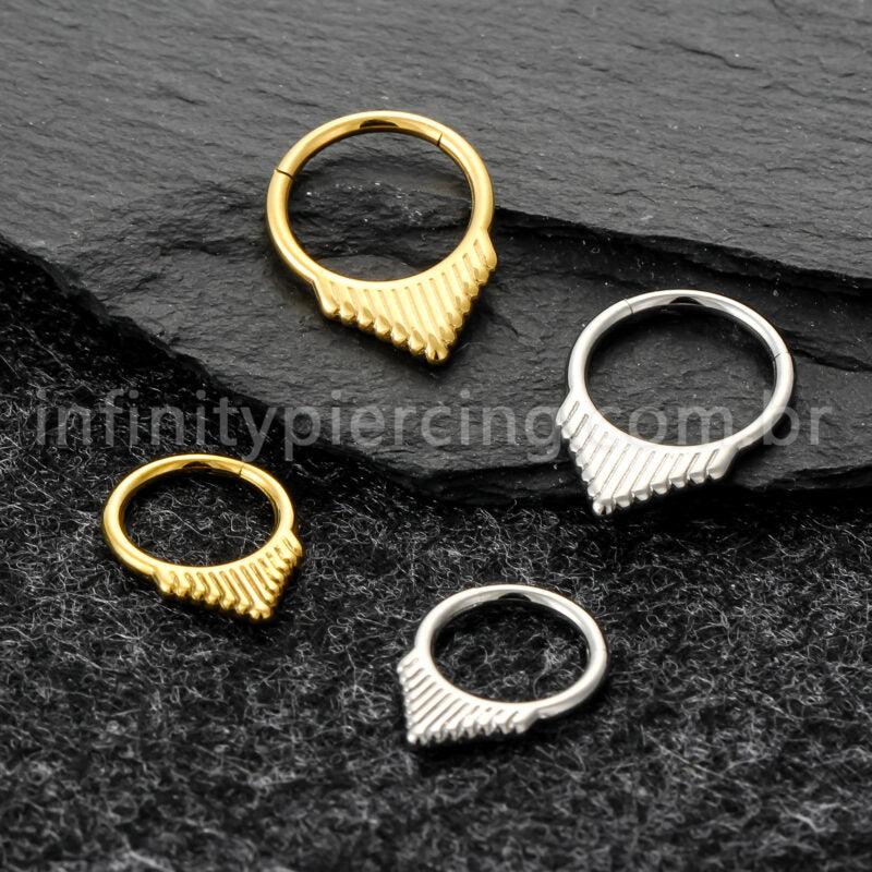 Piercing Argola Titânio Detalhado