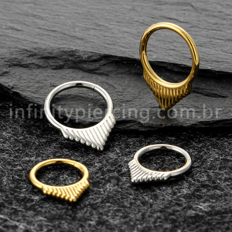 Piercing Argola Titânio Detalhado
