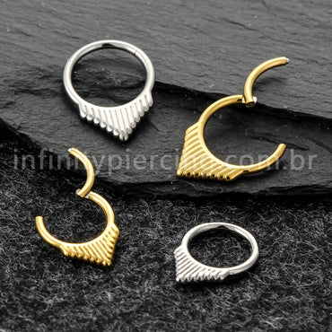 Piercing Argola Titânio Detalhado