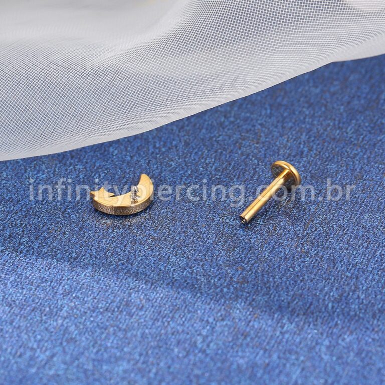 Piercing Labret  Lua/Estrela Zircônia