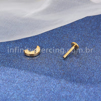 Piercing Labret  Lua/Estrela Zircônia