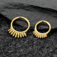 Piercing Argola Titânio Com Detalhes