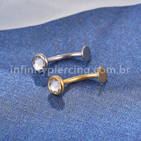 Piercing Banana Floating Titânio Zircônia