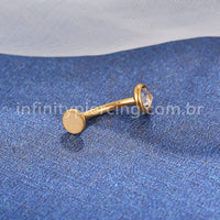 Piercing Banana Floating Titânio Zircônia