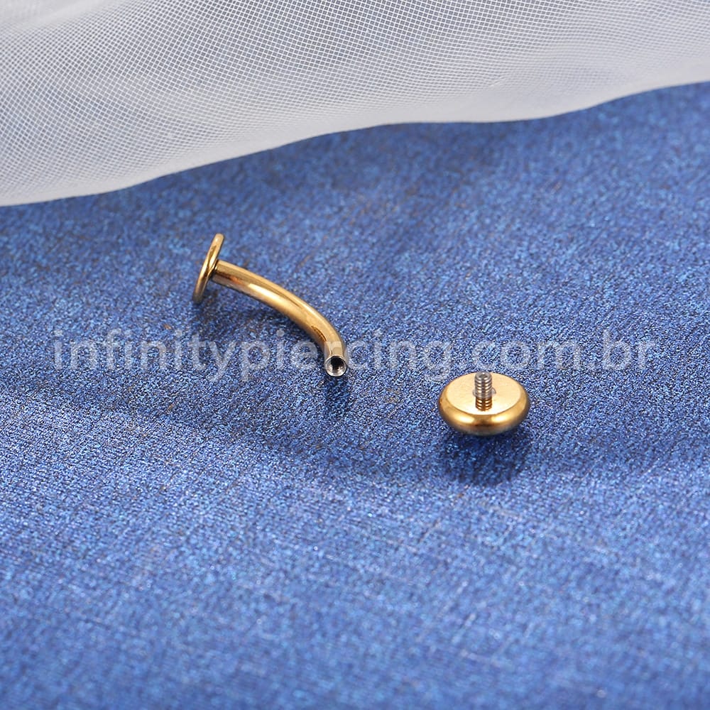 Piercing Banana Floating Titânio Zircônia