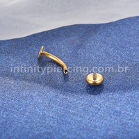 Piercing Banana Floating Titânio Zircônia