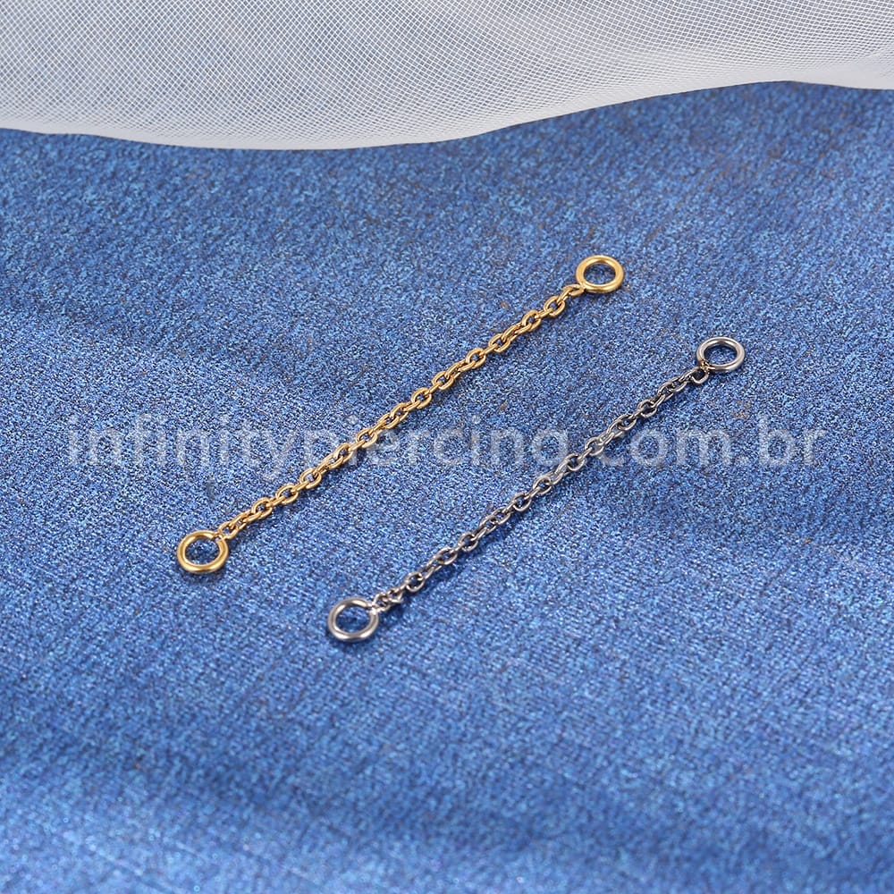 Corrente Para Piercing Titânio
