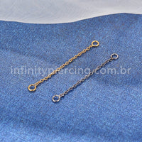Corrente Para Piercing Titânio