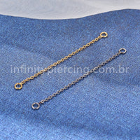 Corrente Para Piercing Titânio