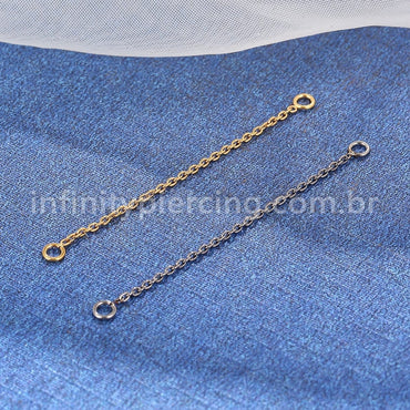 Corrente Para Piercing Titânio