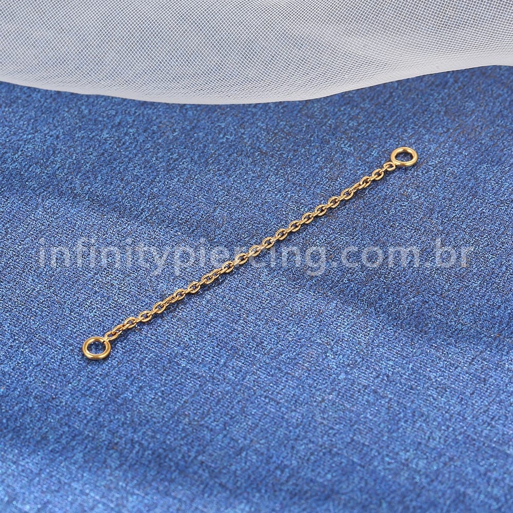 Corrente Para Piercing Titânio