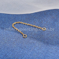 Corrente Para Piercing Titânio