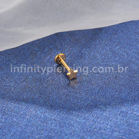 Piercing Labret Aço Cirúrgico Estrela