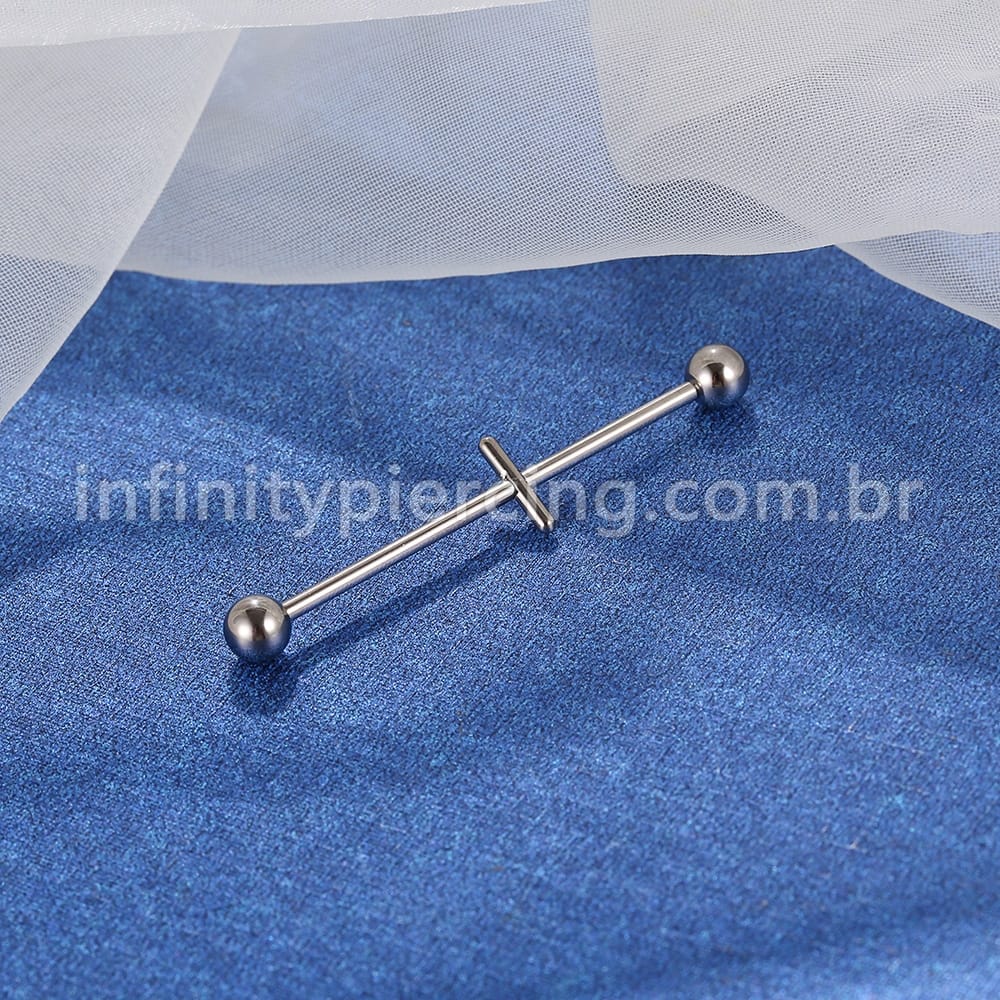 Piercing Transversal Rosca Interna Titânio Zircônia