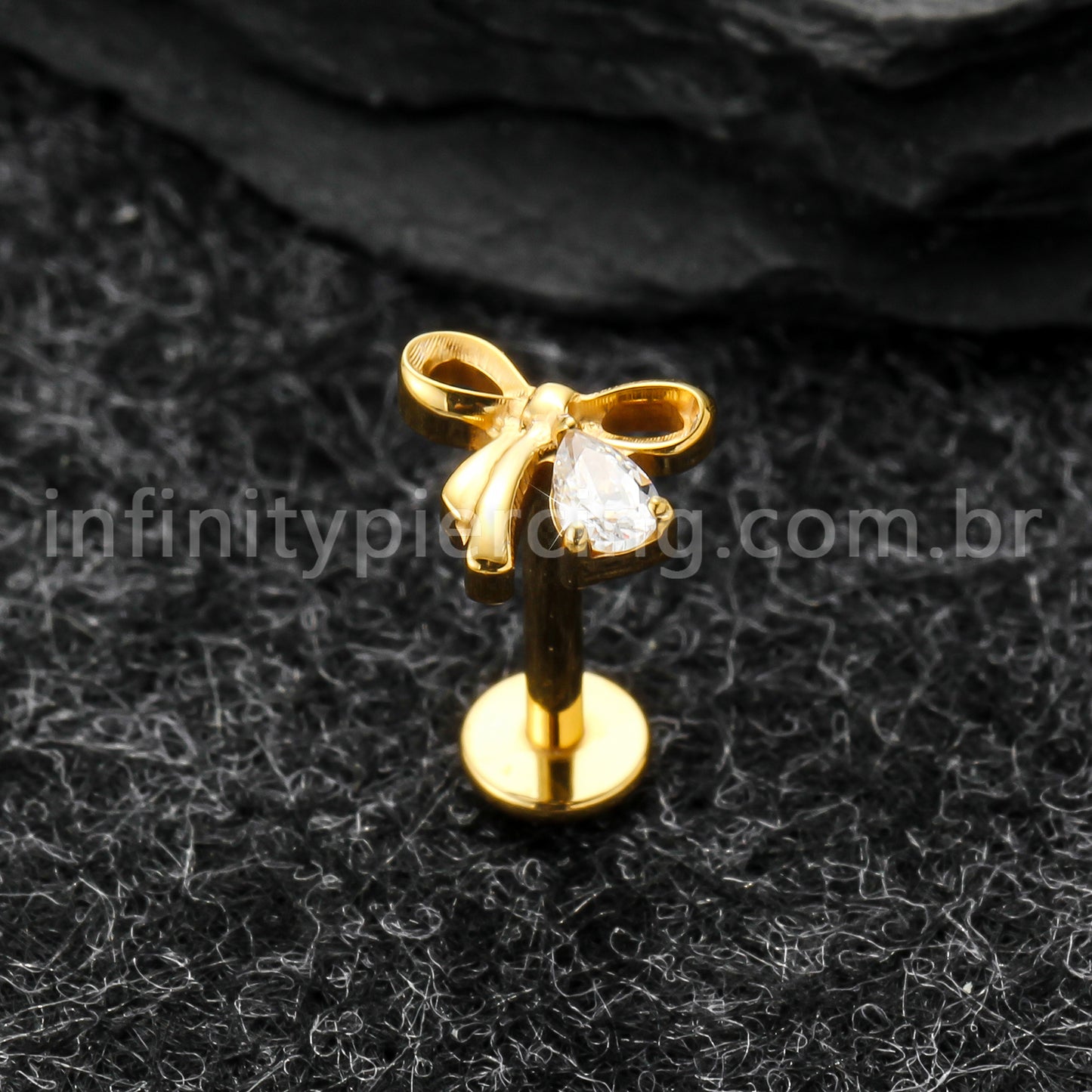 Piercing Labret Titânio Laço