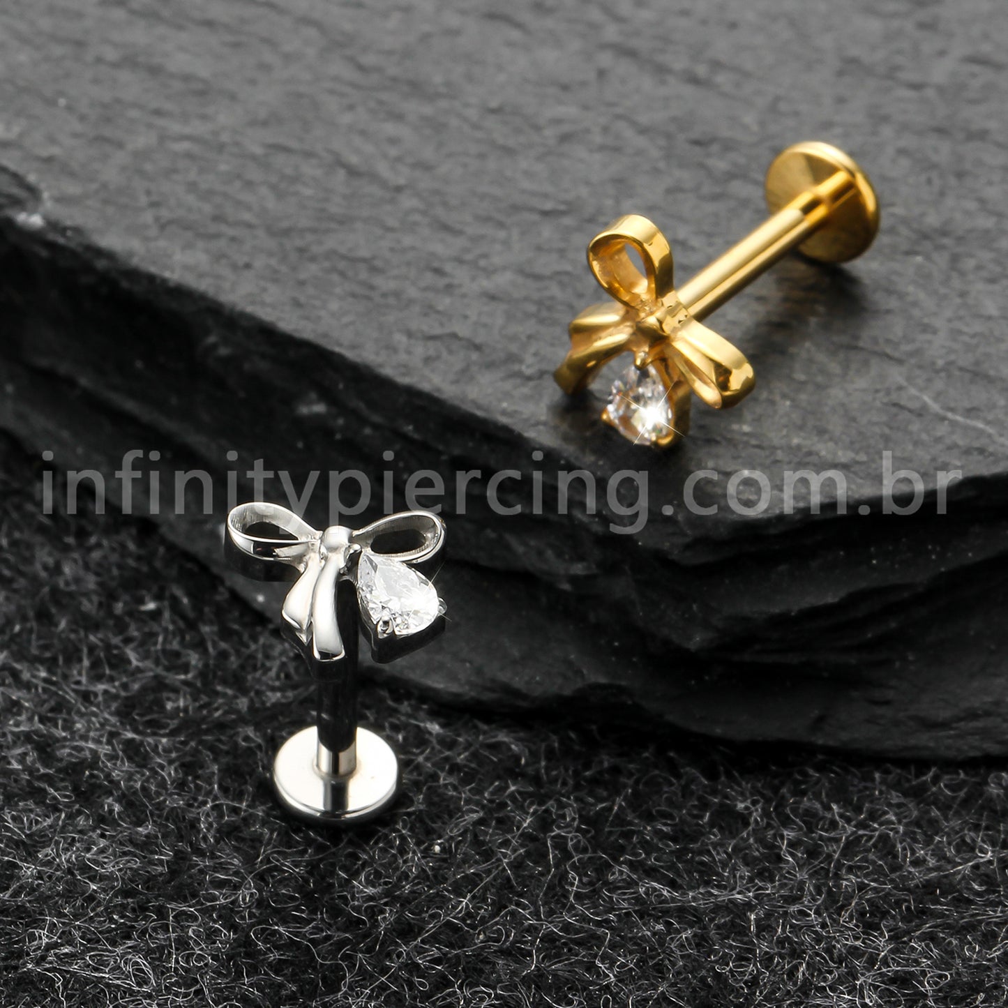 Piercing Labret Titânio Laço