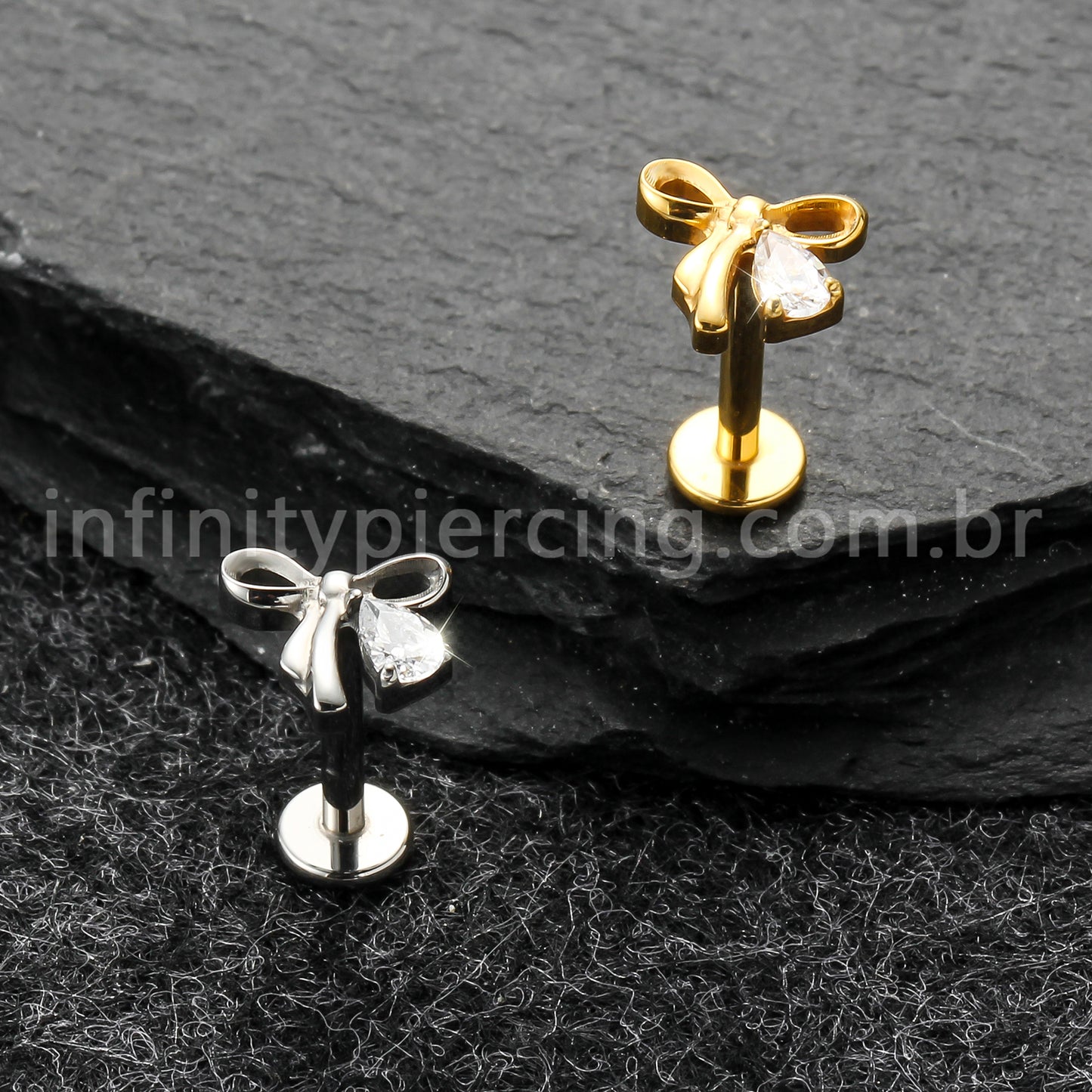 Piercing Labret Titânio Laço
