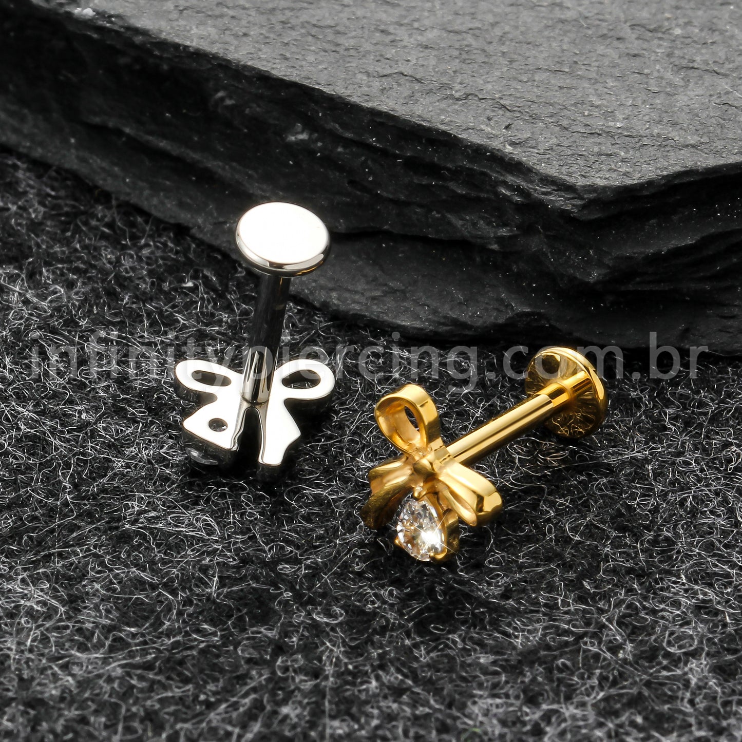 Piercing Labret Titânio Laço