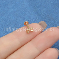 Piercing Labret Titânio Laço