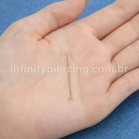 Corrente Para Piercing Titânio