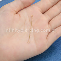 Corrente Para Piercing Titânio