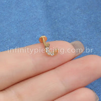 Piercing Labret  Lua/Estrela Zircônia