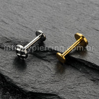 Piercing Labret Titânio Redondo Jogo Da Velha