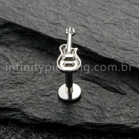 Piercing Labret Titânio Violão