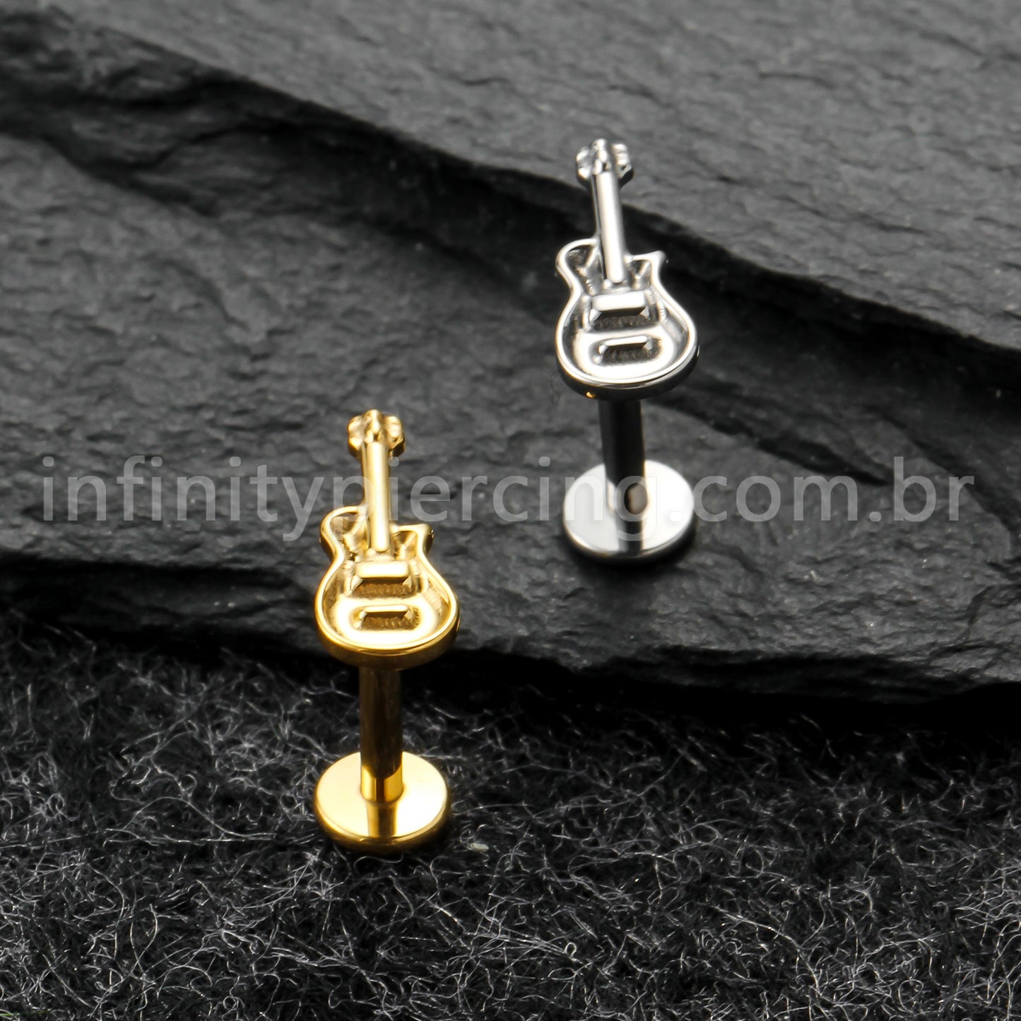 Piercing Labret Titânio Violão