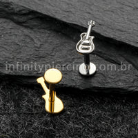 Piercing Labret Titânio Violão