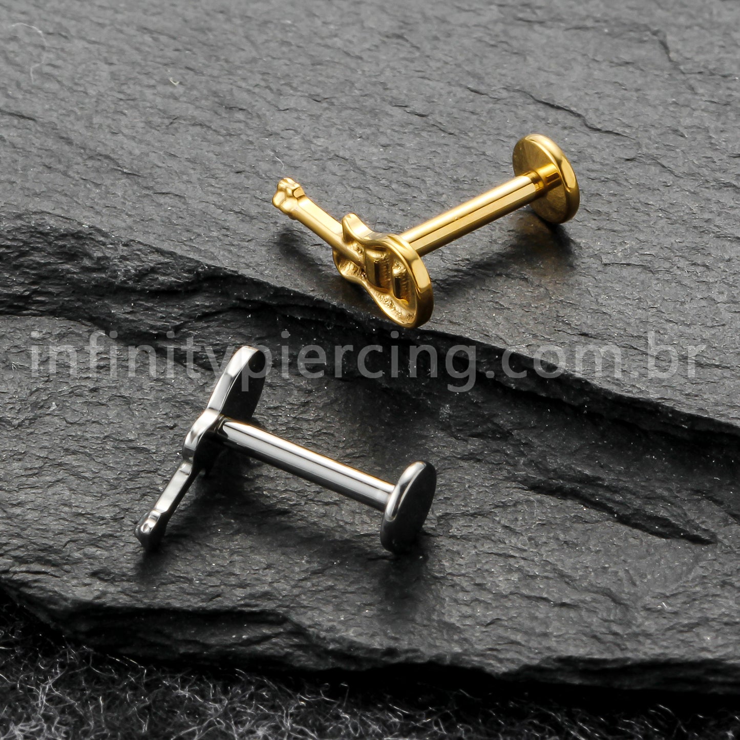 Piercing Labret Titânio Violão