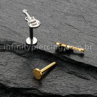 Piercing Labret Titânio Violão