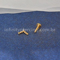 Piercing  Labret Titânio Bolinhas