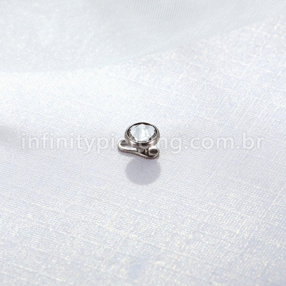 Piercing Microdermal Titânio Swarovski