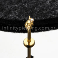 Piercing Labret Titânio Concha